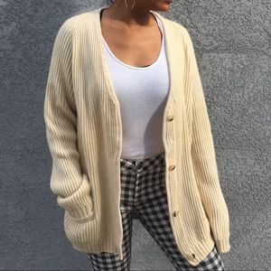 100% Cashmere oversized cardigan